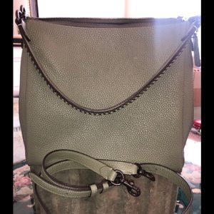 Coach Shay whip stitch Hobo Fern green